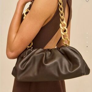 Cult Gaia Dulce Shoulder Bag Brown- Luwak NEW
